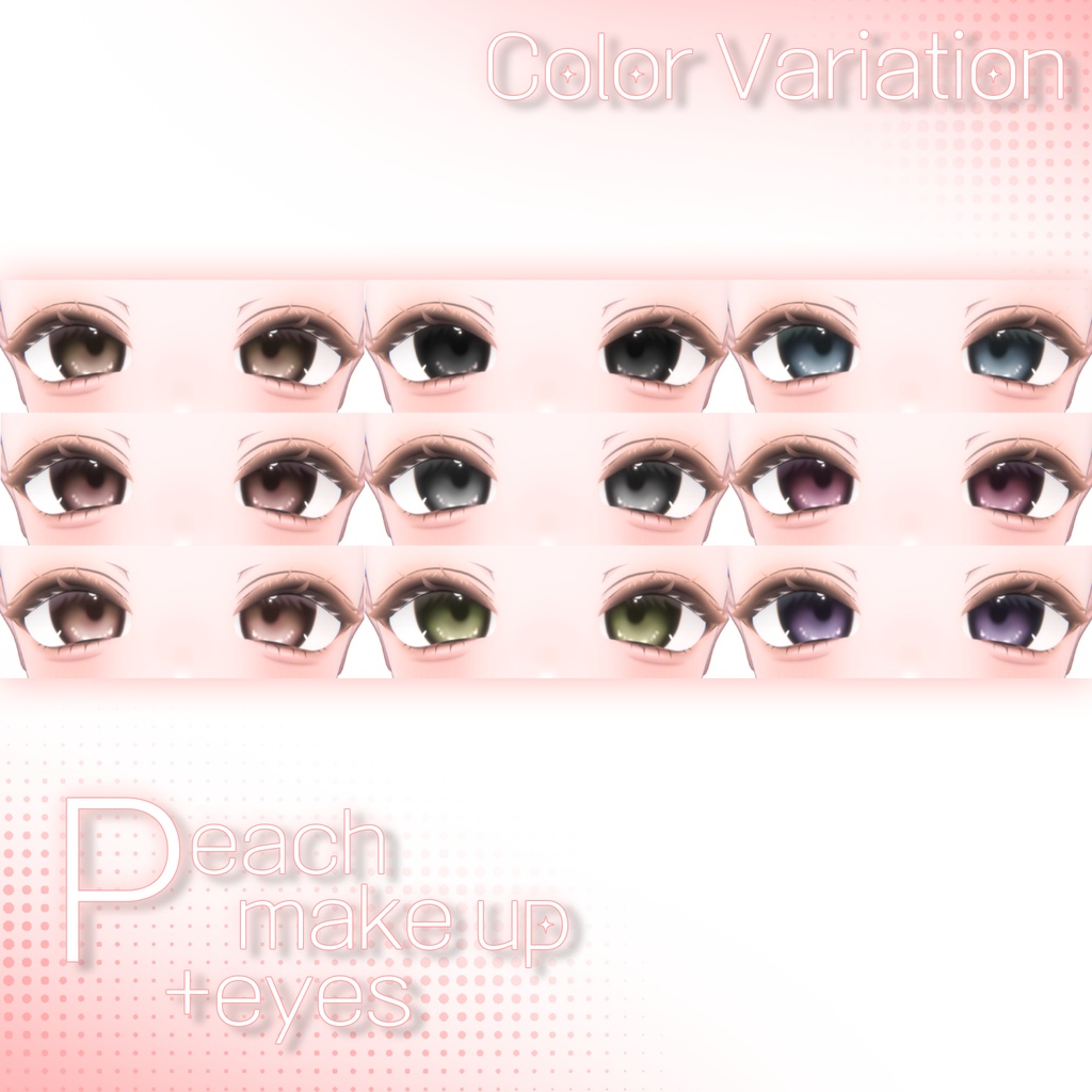 💖SALE💖kaguya peach make up&eyes🦊