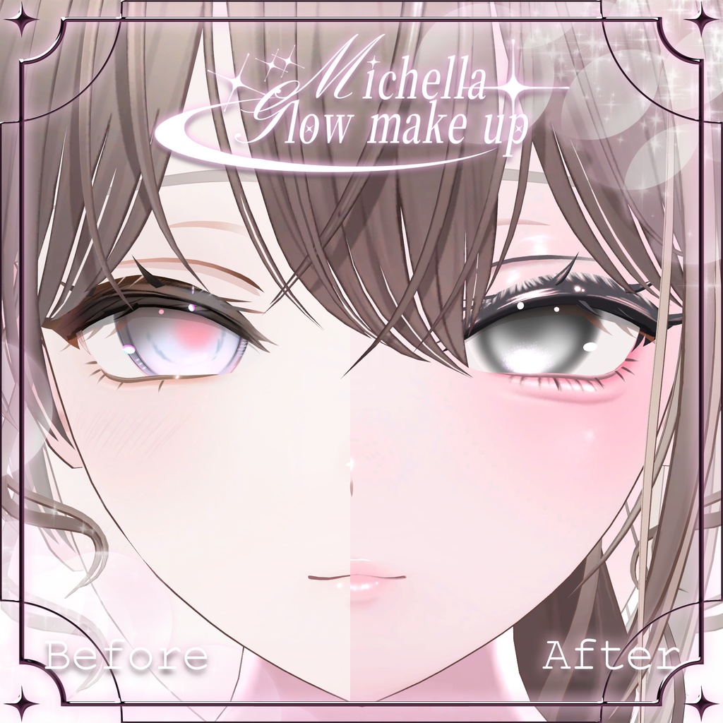 ❤️FREE eyes texture❤️【michella対応】golw make up+eyes✨