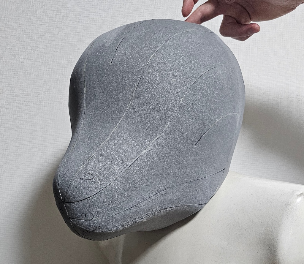 ケモノ軟質ベースマスクAtype　組み立て済み