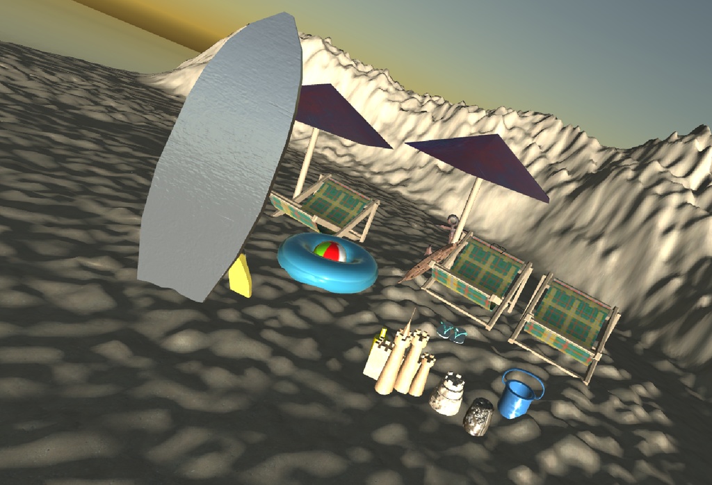 ビーチグッズ3D