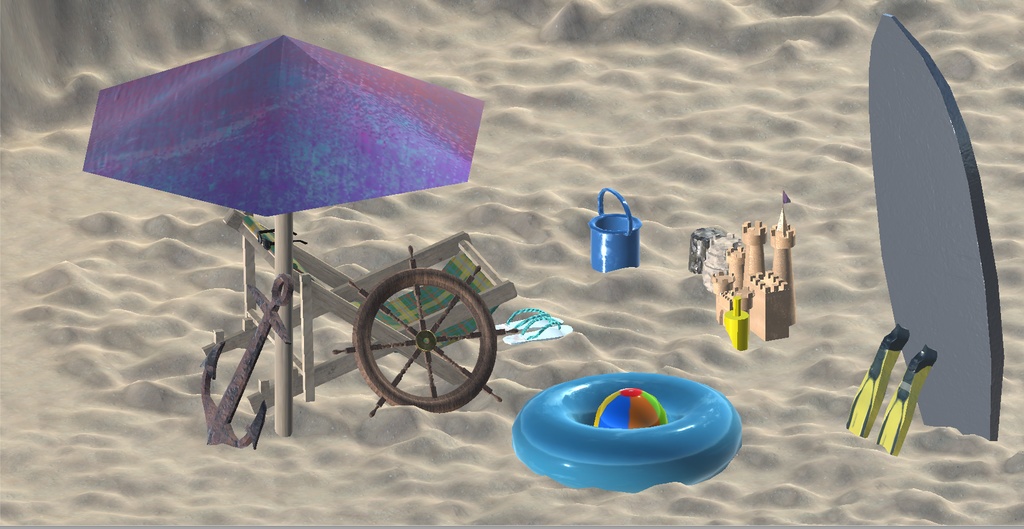 ビーチグッズ3D