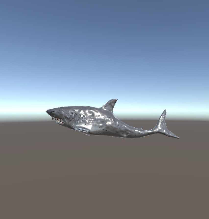 サメ 3D unityパッケージ