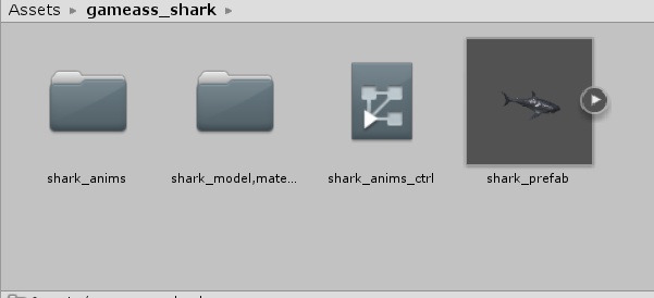 サメ 3D unityパッケージ