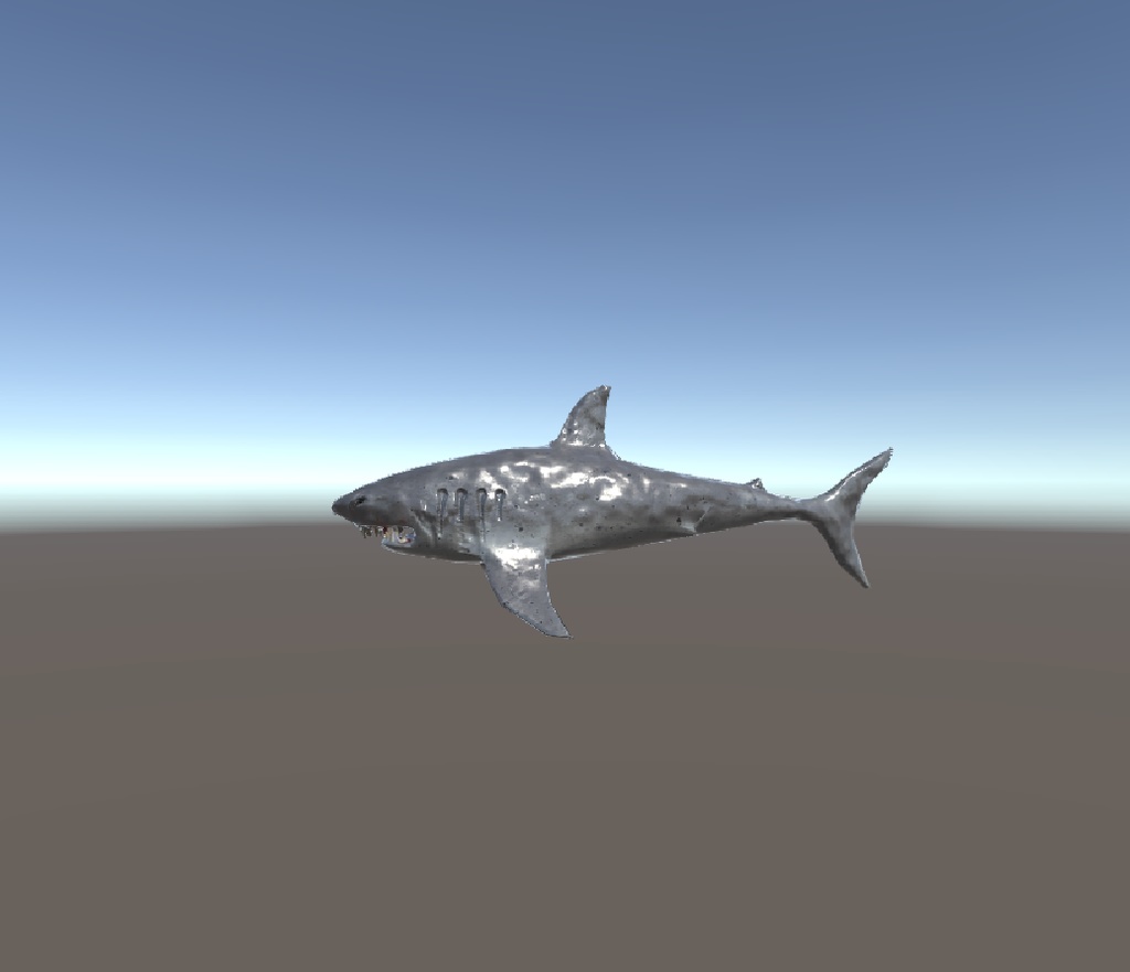 サメ 3D unityパッケージ