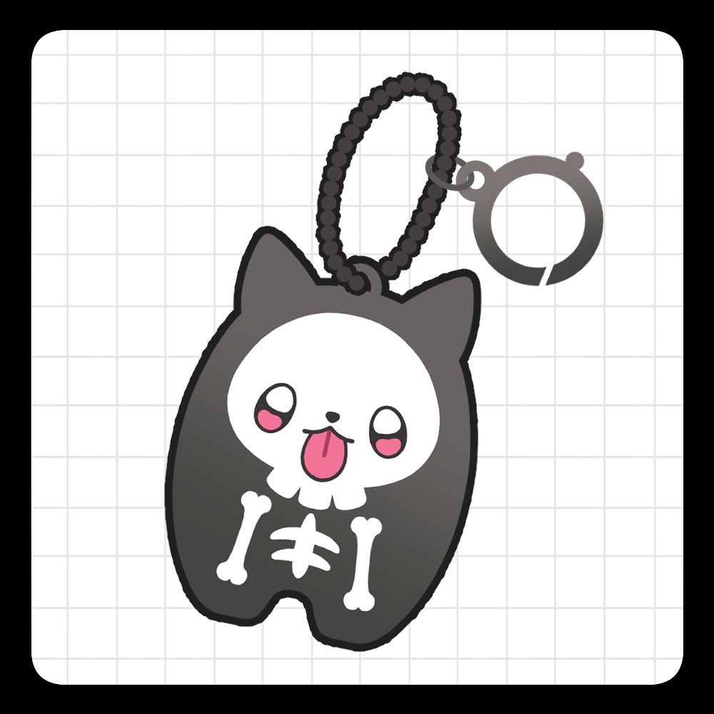 アクリルキーホルダー『ニンゲンドッグ』Black