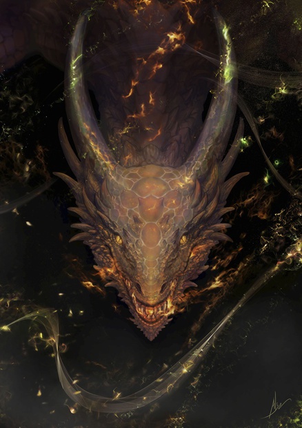 A4クリアファイル【Dragon breath】