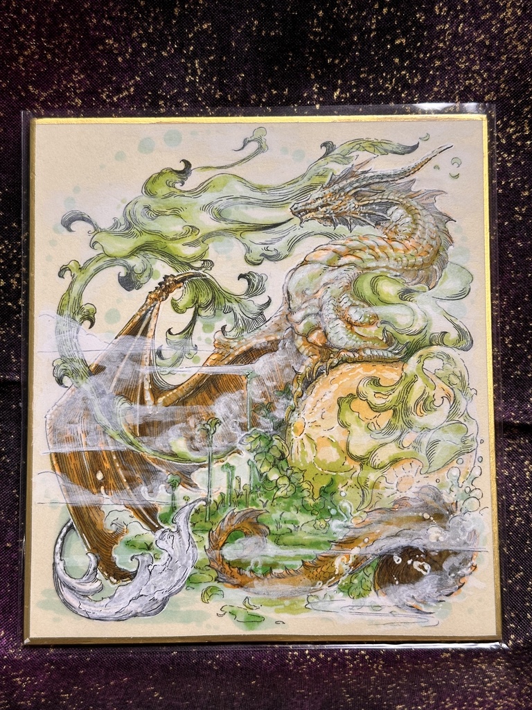 原画イラスト:寸松庵色紙2023①