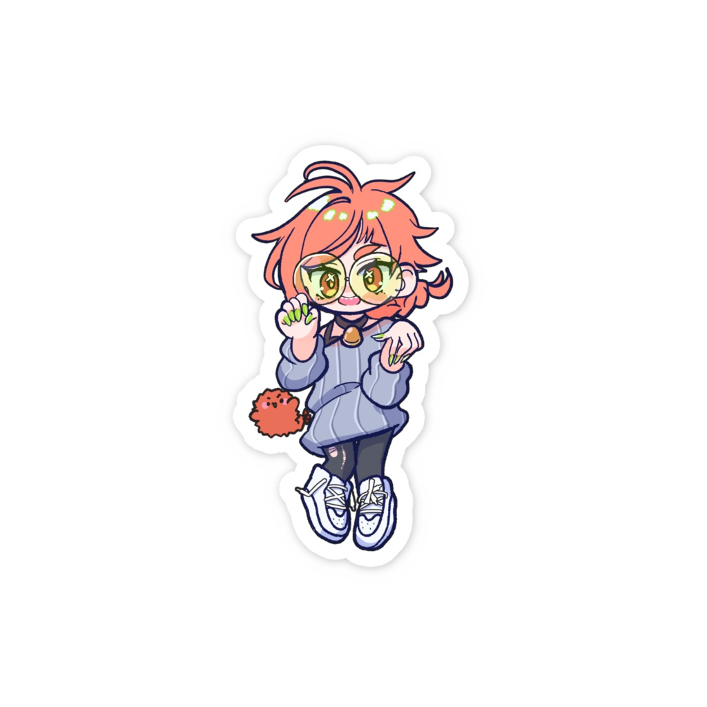 がうがるるステッカー