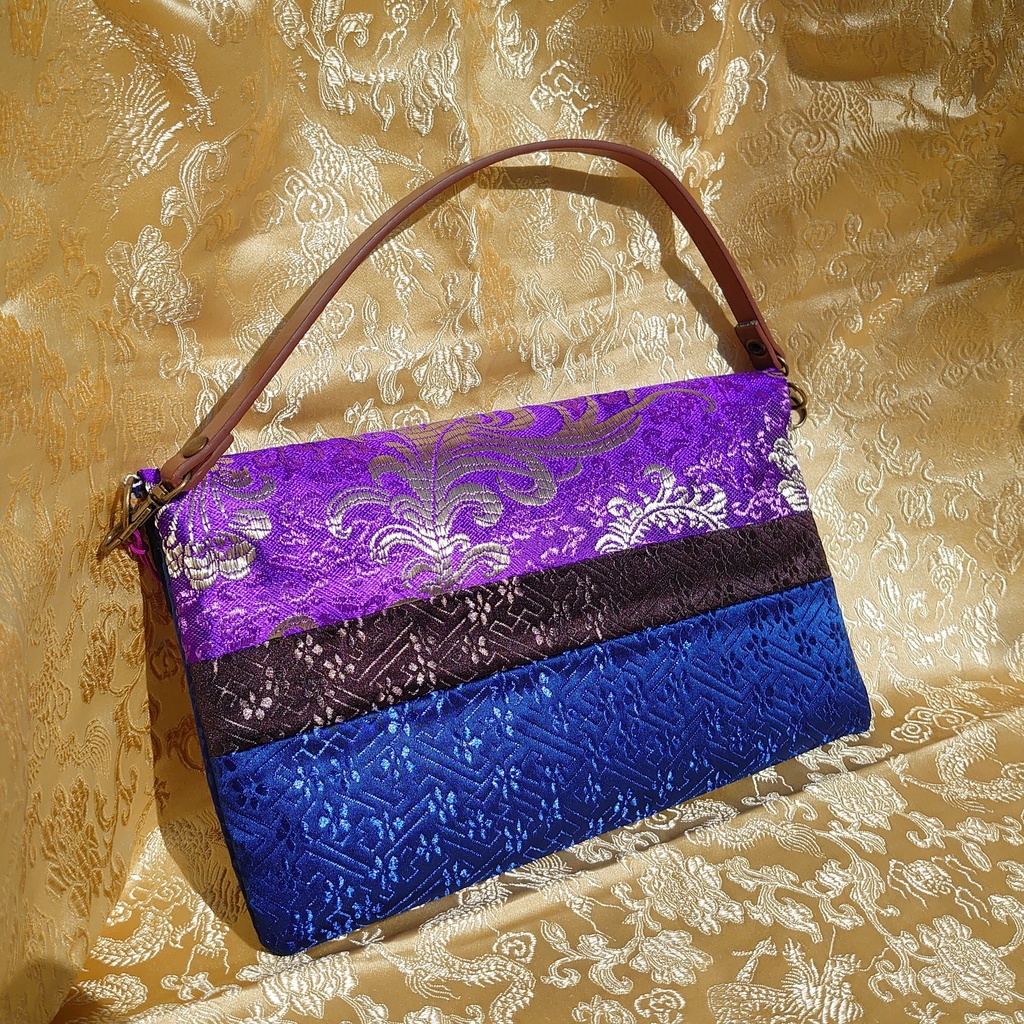 💮袱紗風ぺたんこポーチ