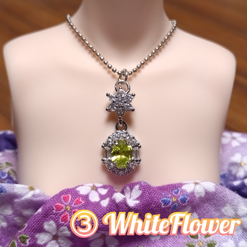 💮ドールネックレス☆5✕7mmキュービックジルコニア