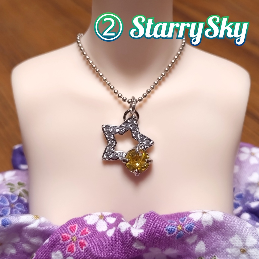 💮ドールネックレス☆6mmキュービックジルコニア