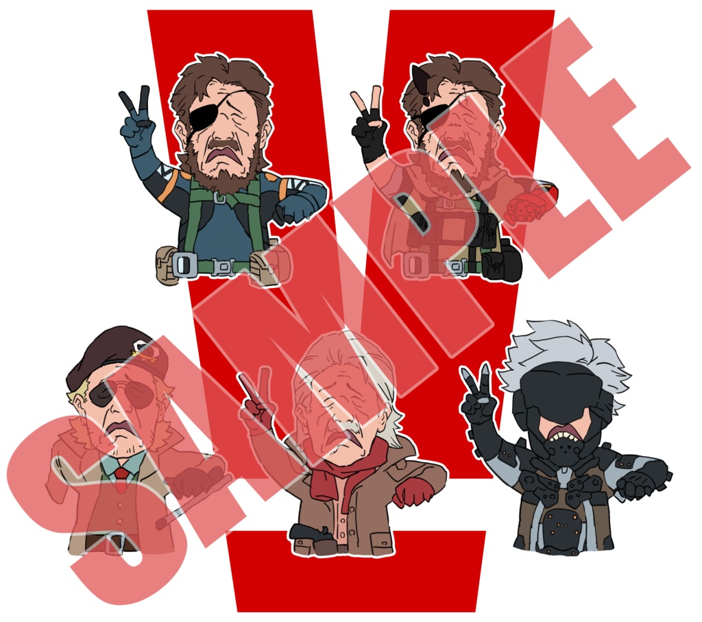 例のやつステッカー＆アクスタ