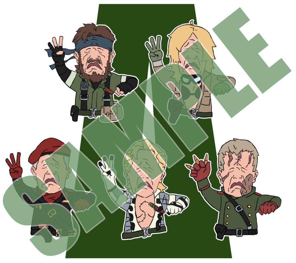 例のやつステッカー&アクスタ