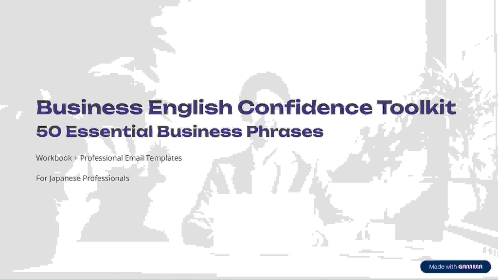 Business English Made Easy 🇯🇵 – Phrases, Mistakes & Templates