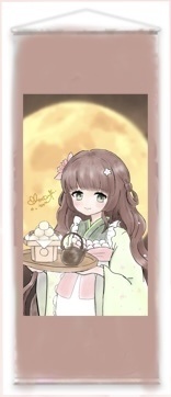 おたまバースデー月見!掛け軸風タペ