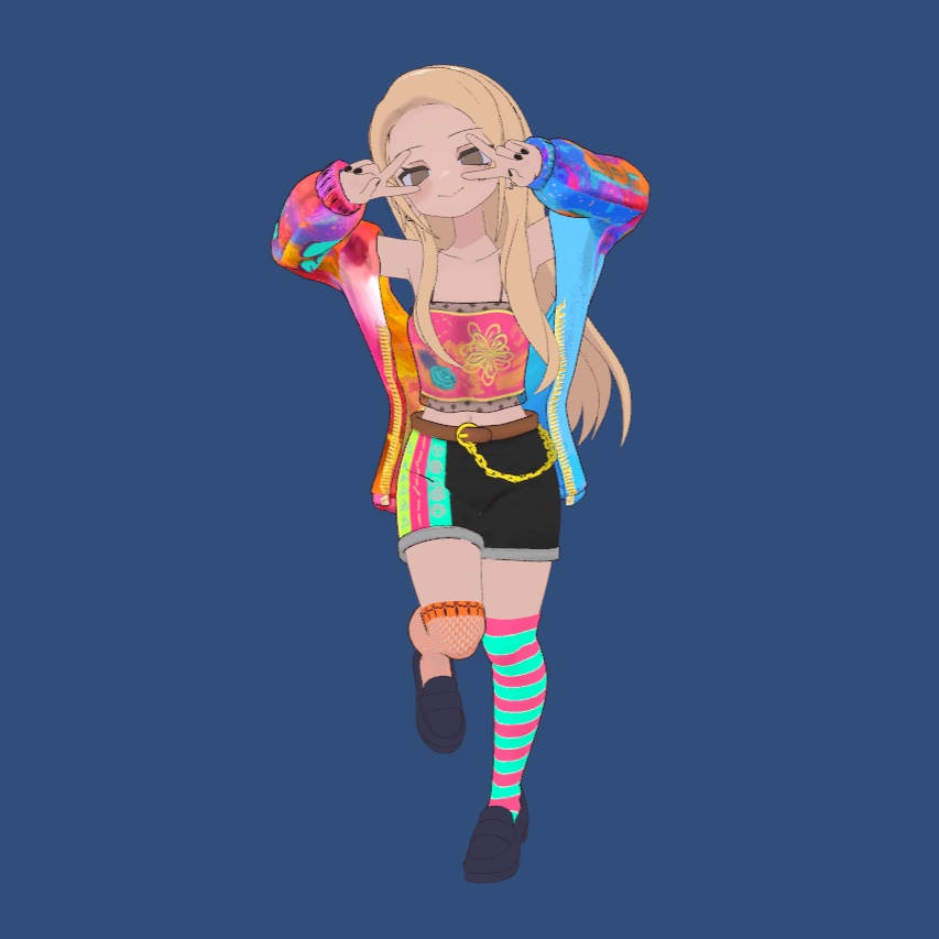 【凪夜瑠璃対応】衣装セット「Street Punk」