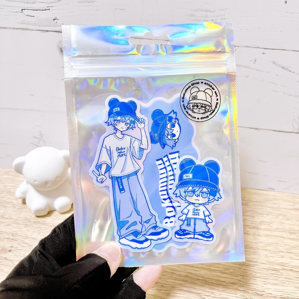 【7/24(金)夜8時 販売】オーロラステッカーセット(3枚入り)