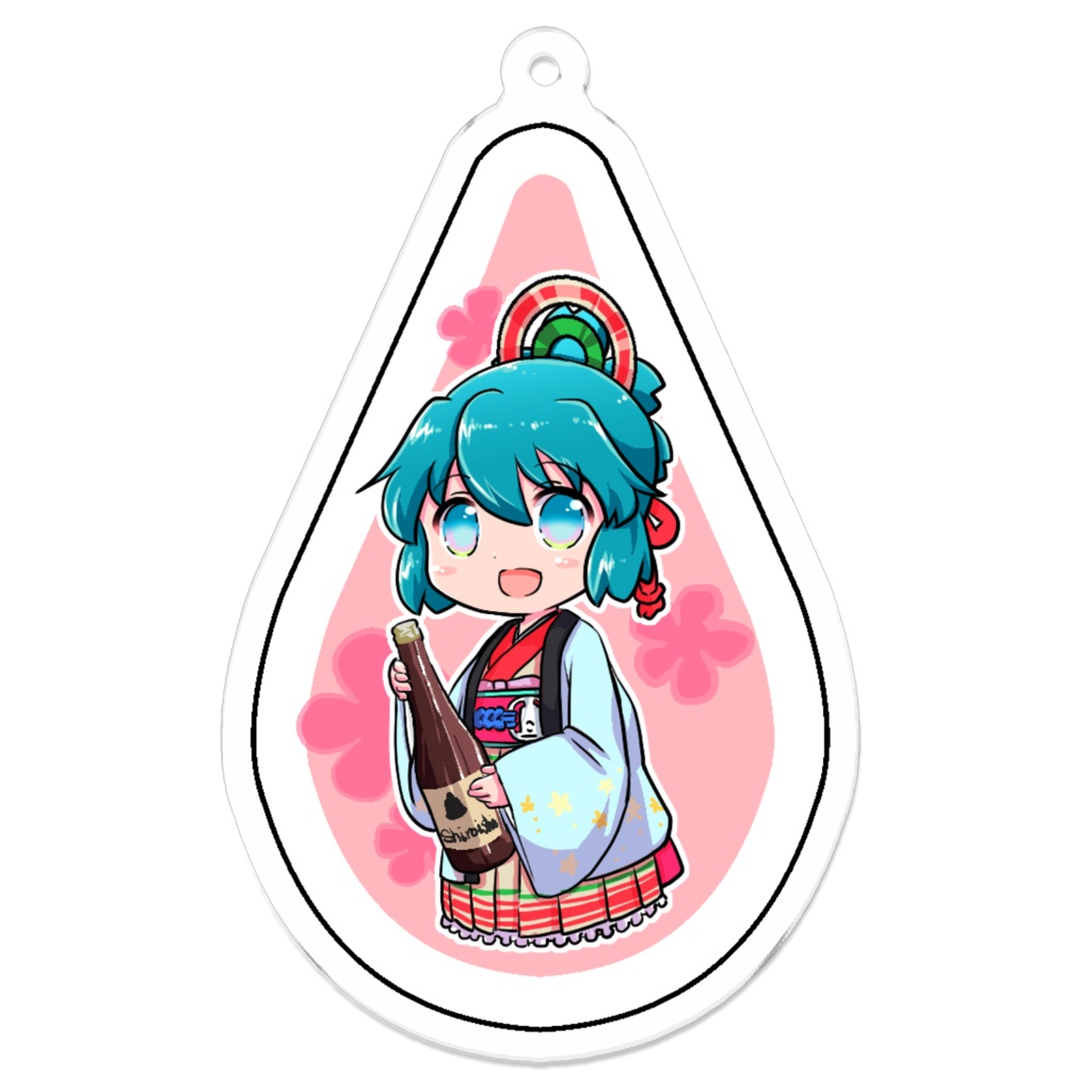 ドロップ型小温梅ちゃんアクリルキーホルダー
