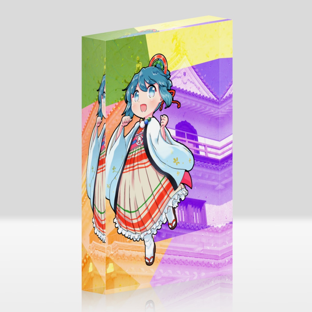 白石小温梅アクリルブロック【白石のお城】