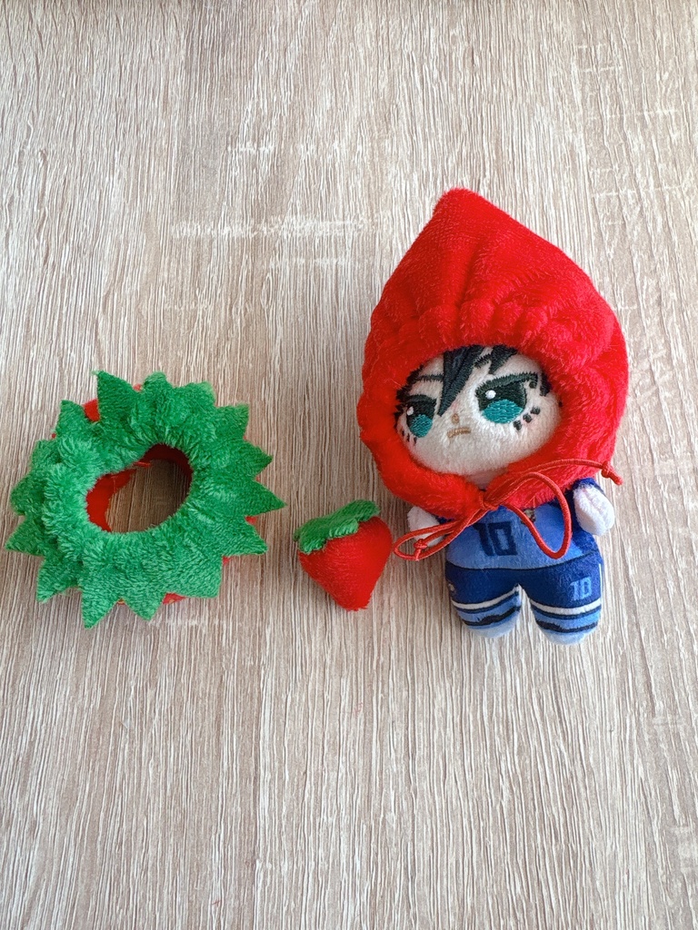 ほわぬいなりすまし(8㎝フルーツおようふく)