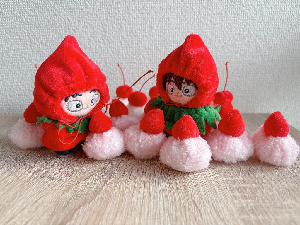 ほわぬいなりすまし(8㎝フルーツおようふく)