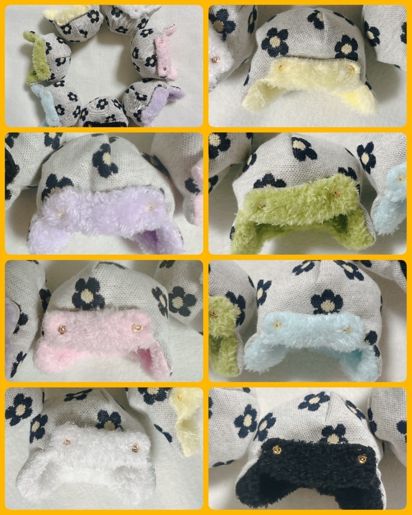 明るいお花🌸帽子