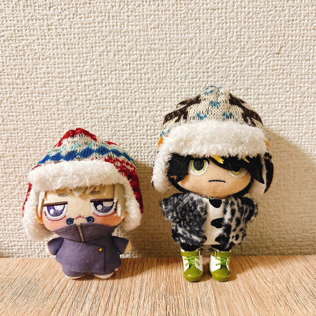 冬の登山帽子(ニット風