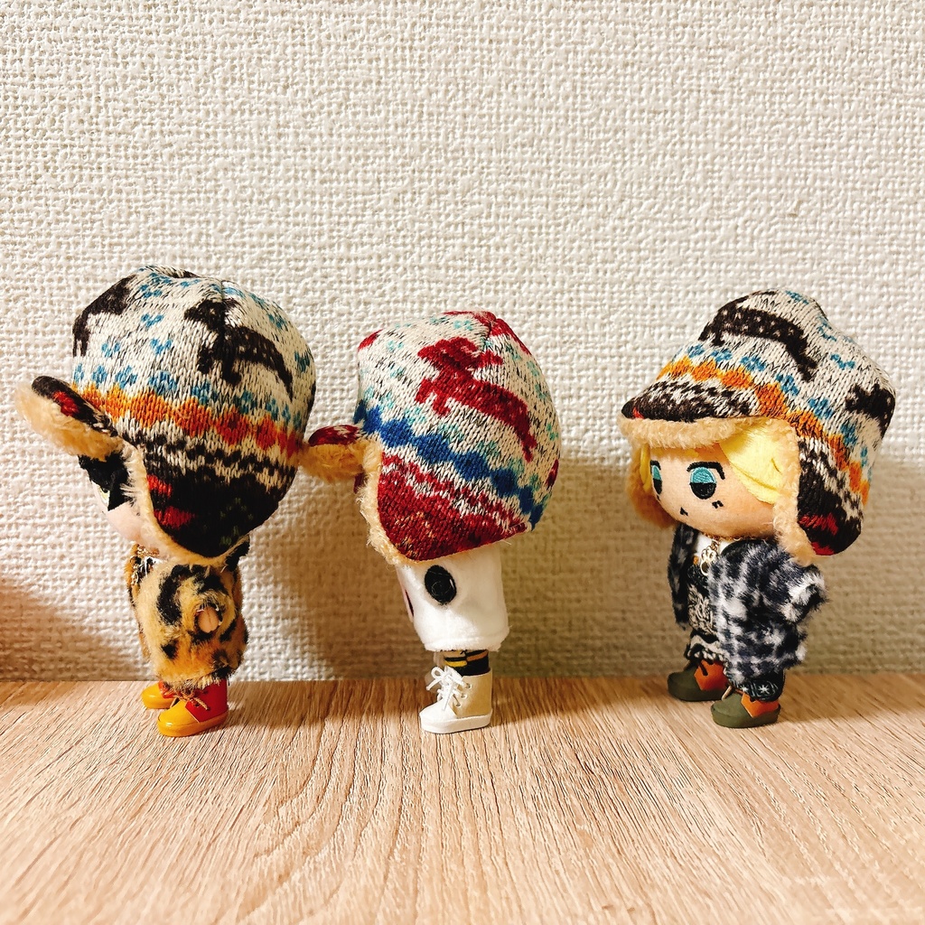 冬の登山帽子(ニット風