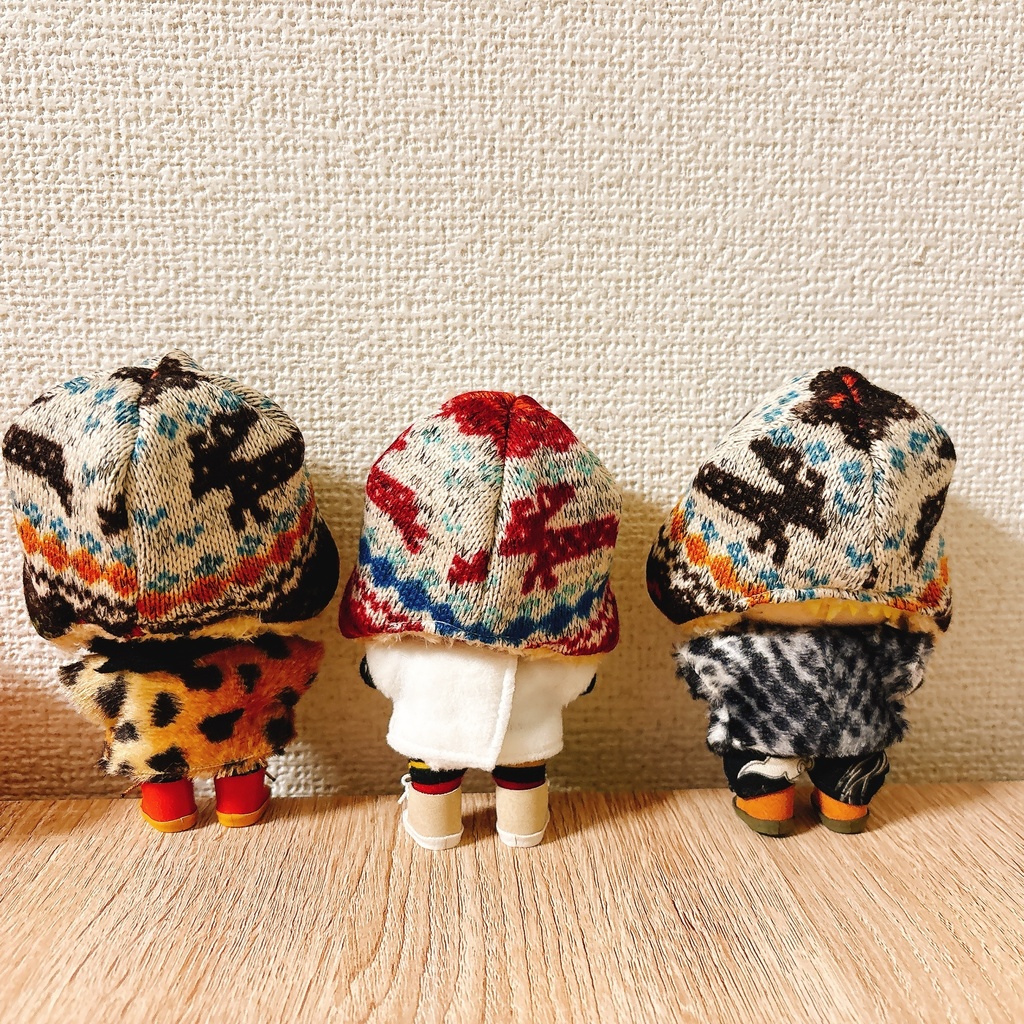 冬の登山帽子(ニット風