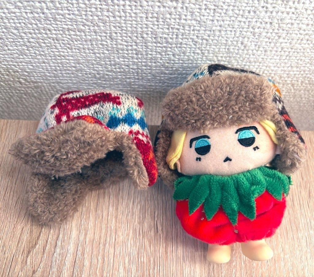 冬の登山帽子(ニット風