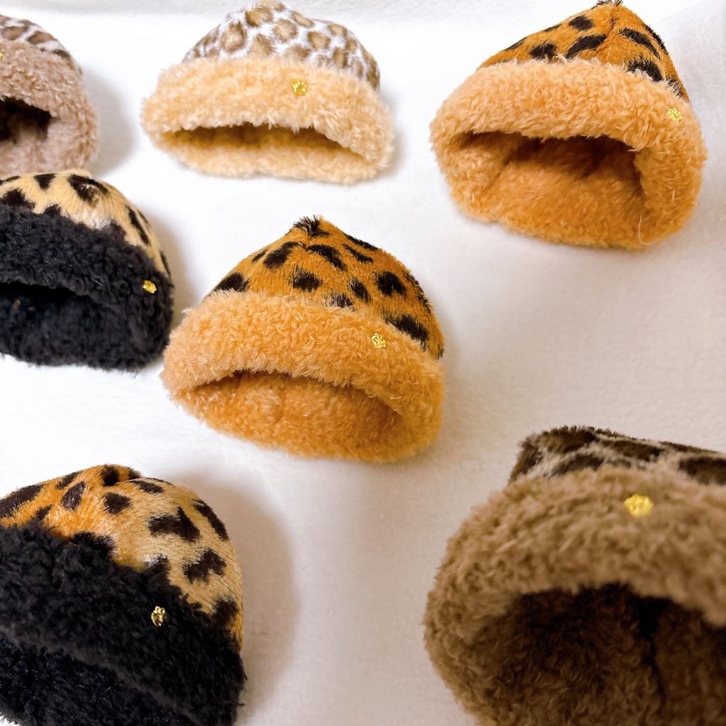 あたたかい帽子(アニマル柄)