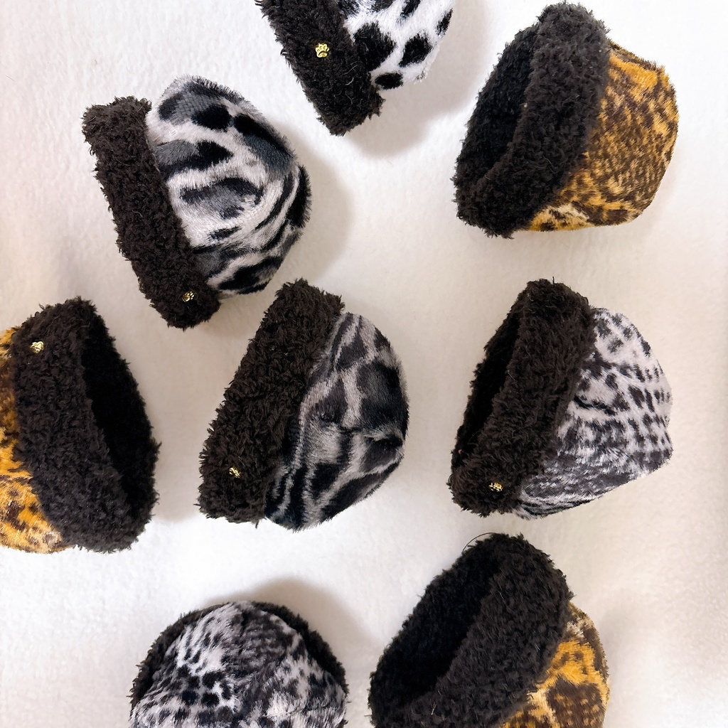 あたたかい帽子(アニマル柄II)