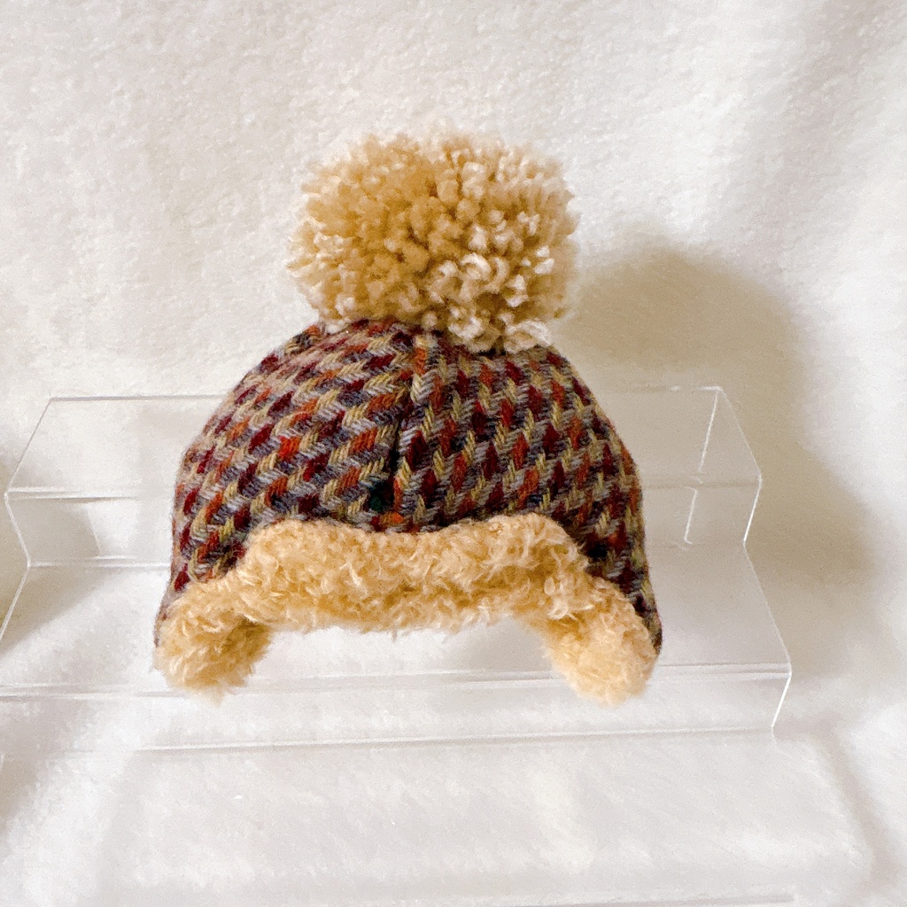 元気なウールお帽子(ぽんぽん)