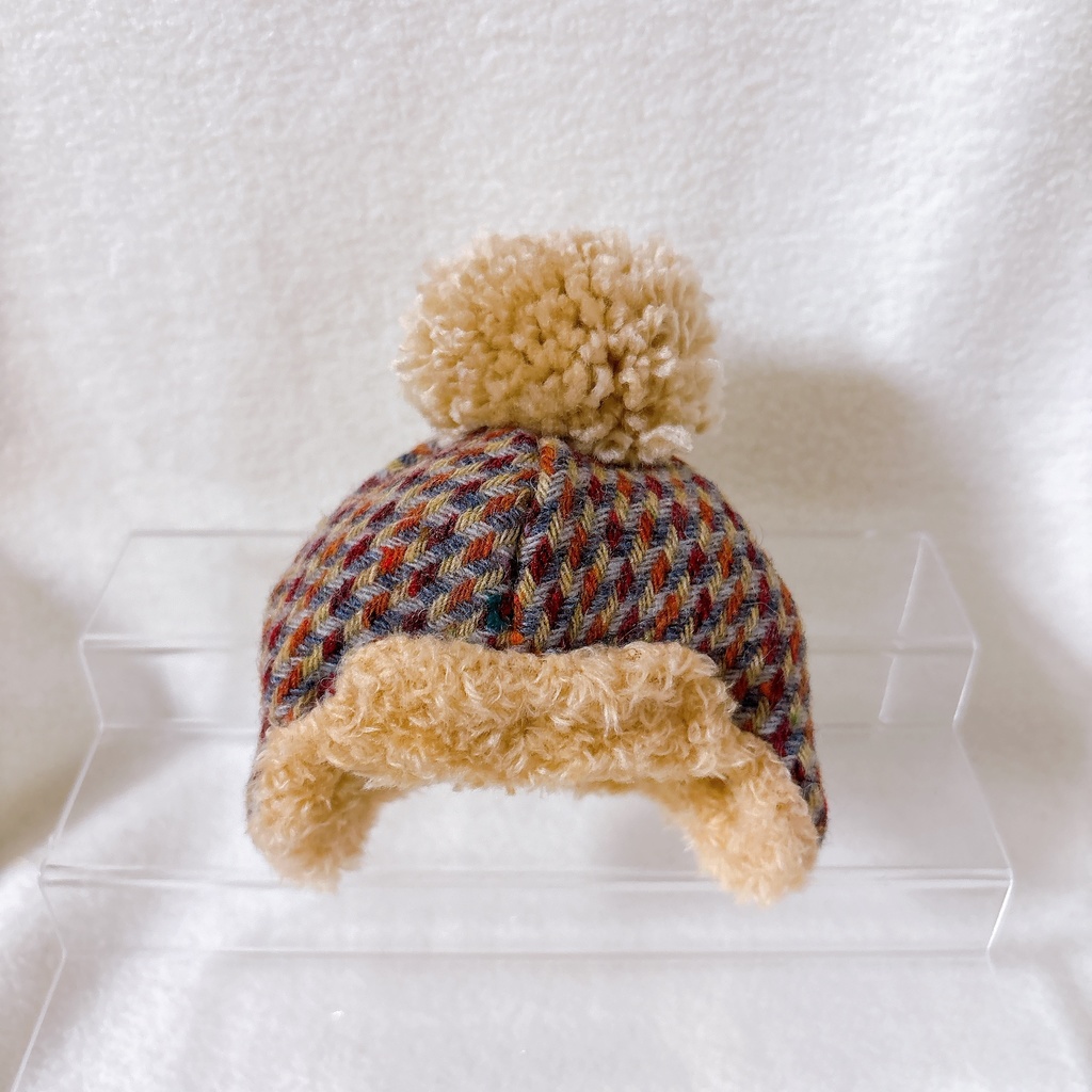 元気なウールお帽子(ぽんぽん)