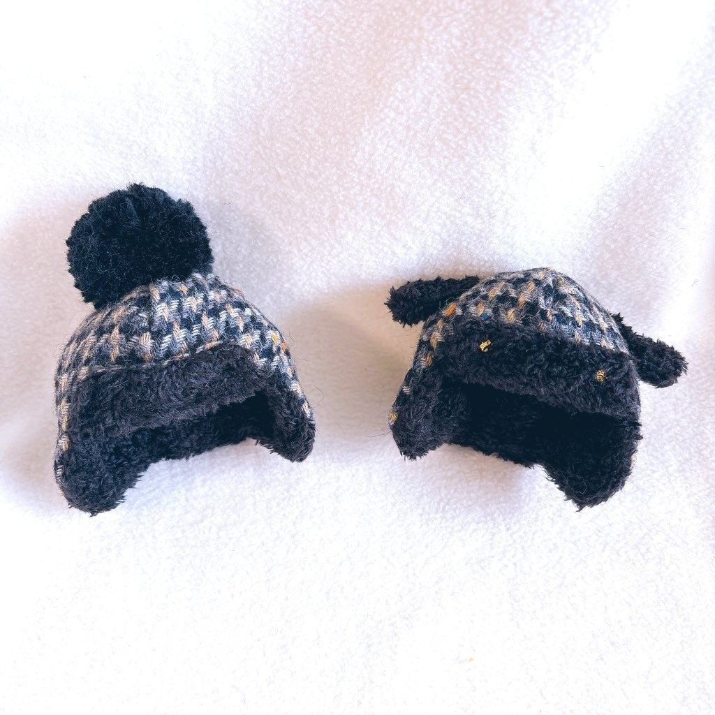 ブラック(ぽんぽん、いぬ耳)