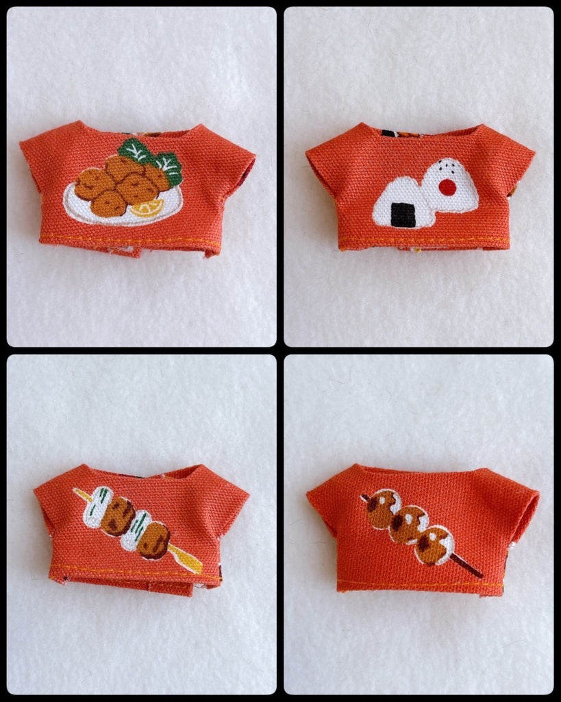 柿色のごはんTシャツ(ほわぬい服)