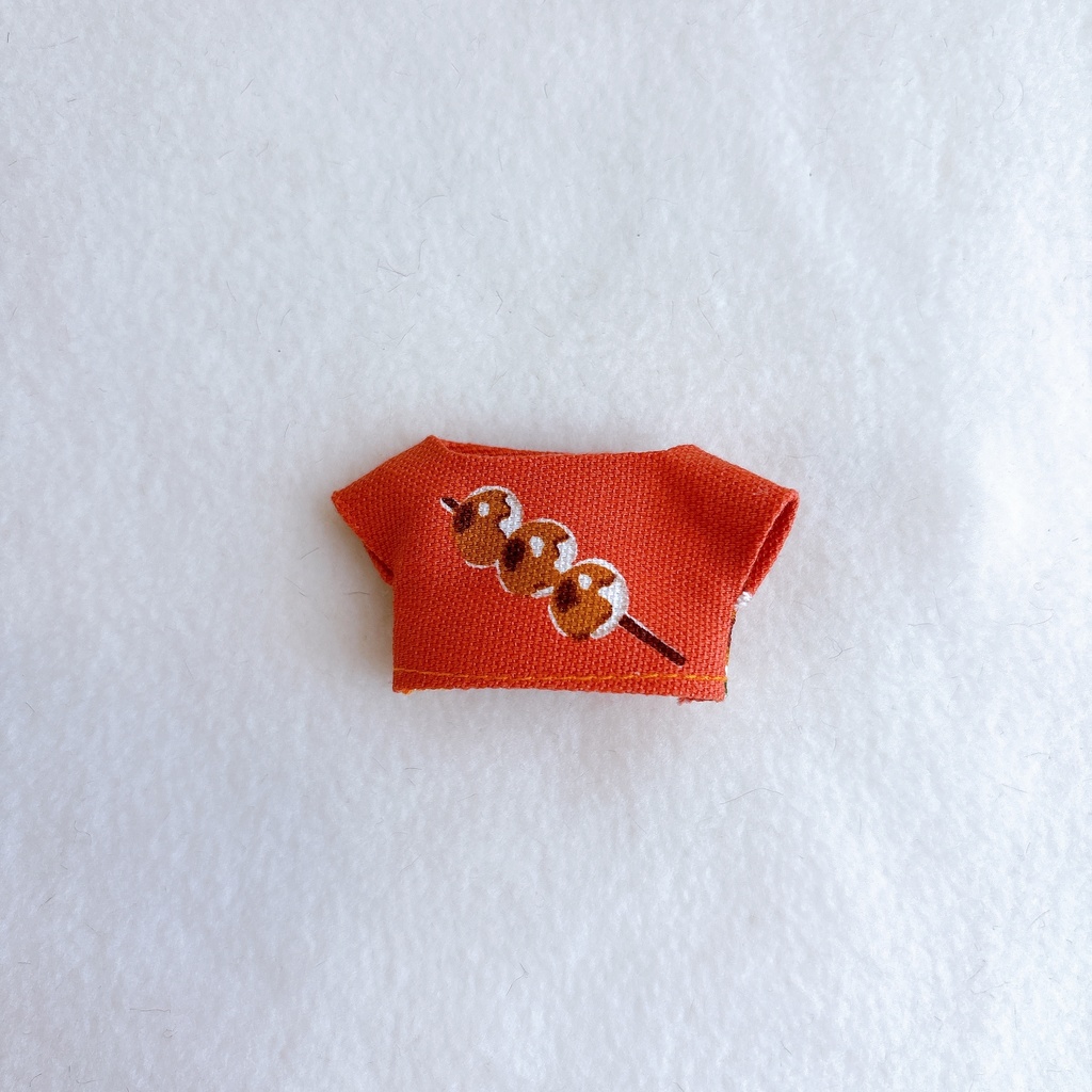 柿色のごはんTシャツ(ほわぬい服)