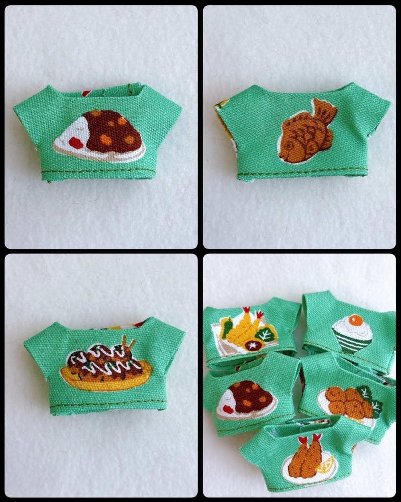 草色のごはんTシャツ(ほわぬい用)