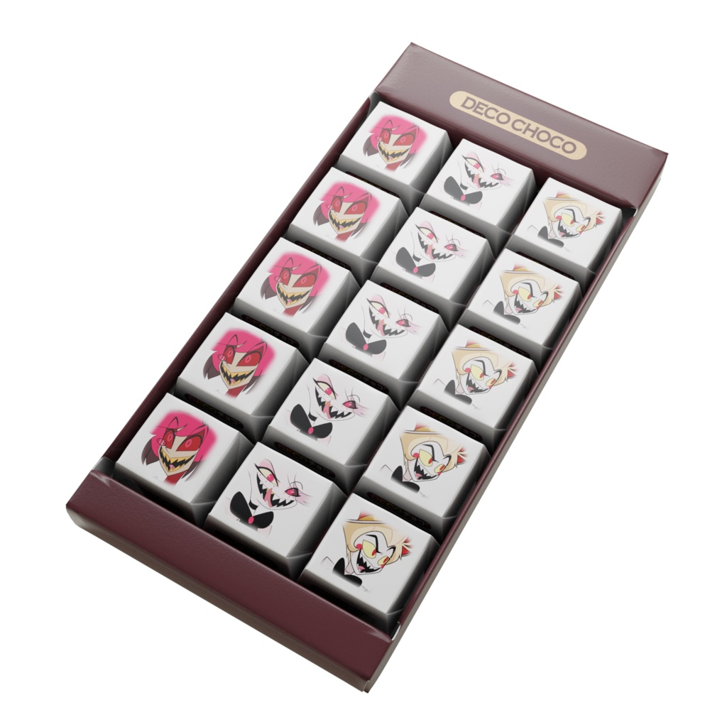 DecoChoco Hazbin Boys Chocolate Bar