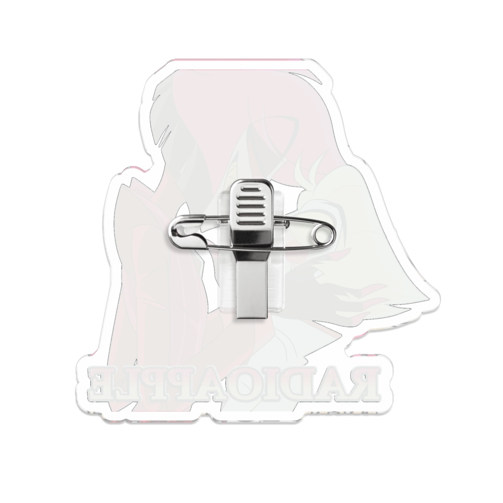 RadioApple Acrylic Pin