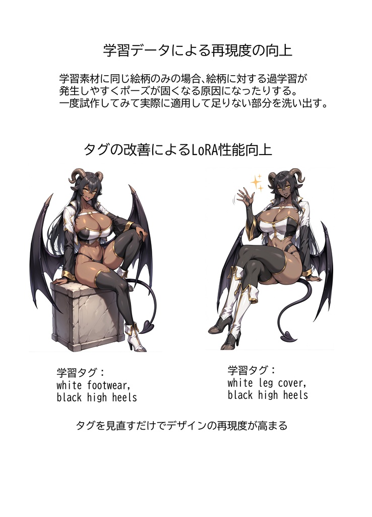 オリジナルキャラクターLoRAの作り方の本