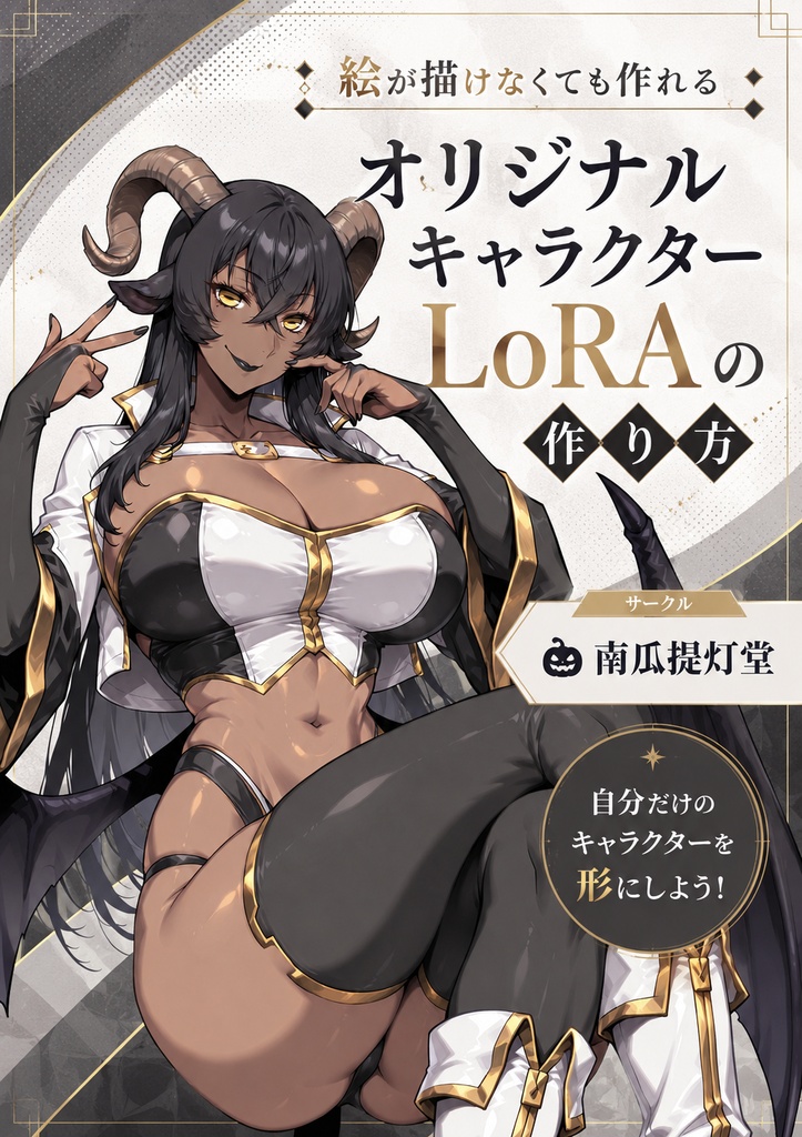 オリジナルキャラクターLoRAの作り方の本