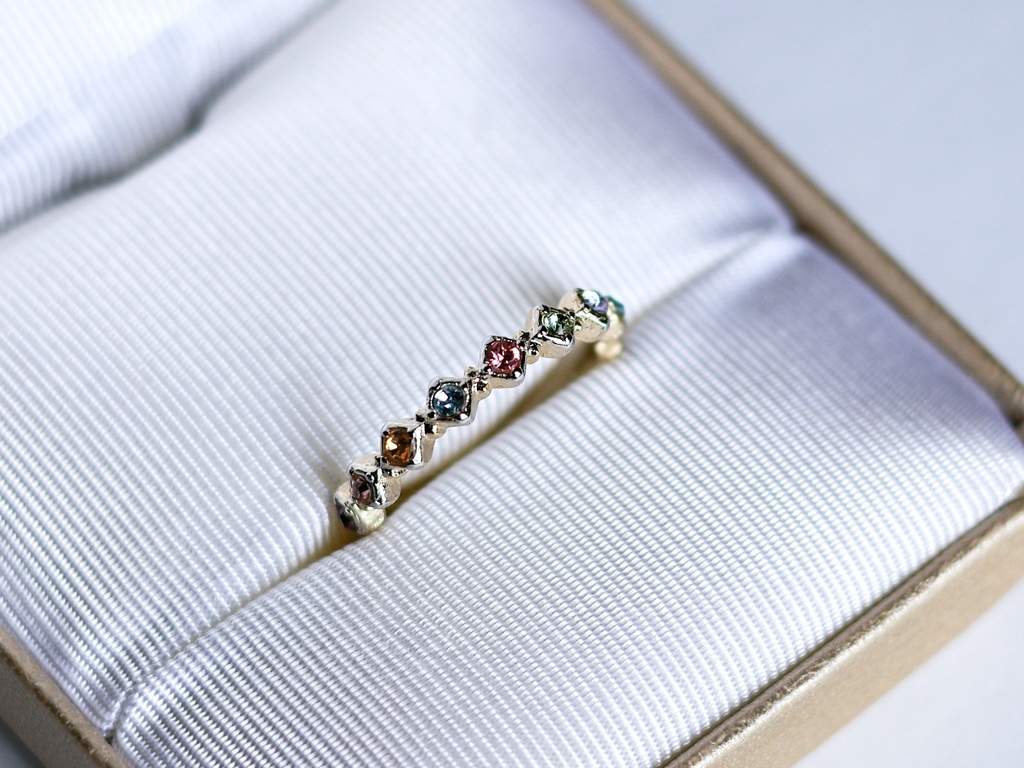 彩雲のお守りリング