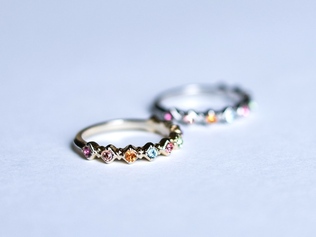 彩雲のお守りリング