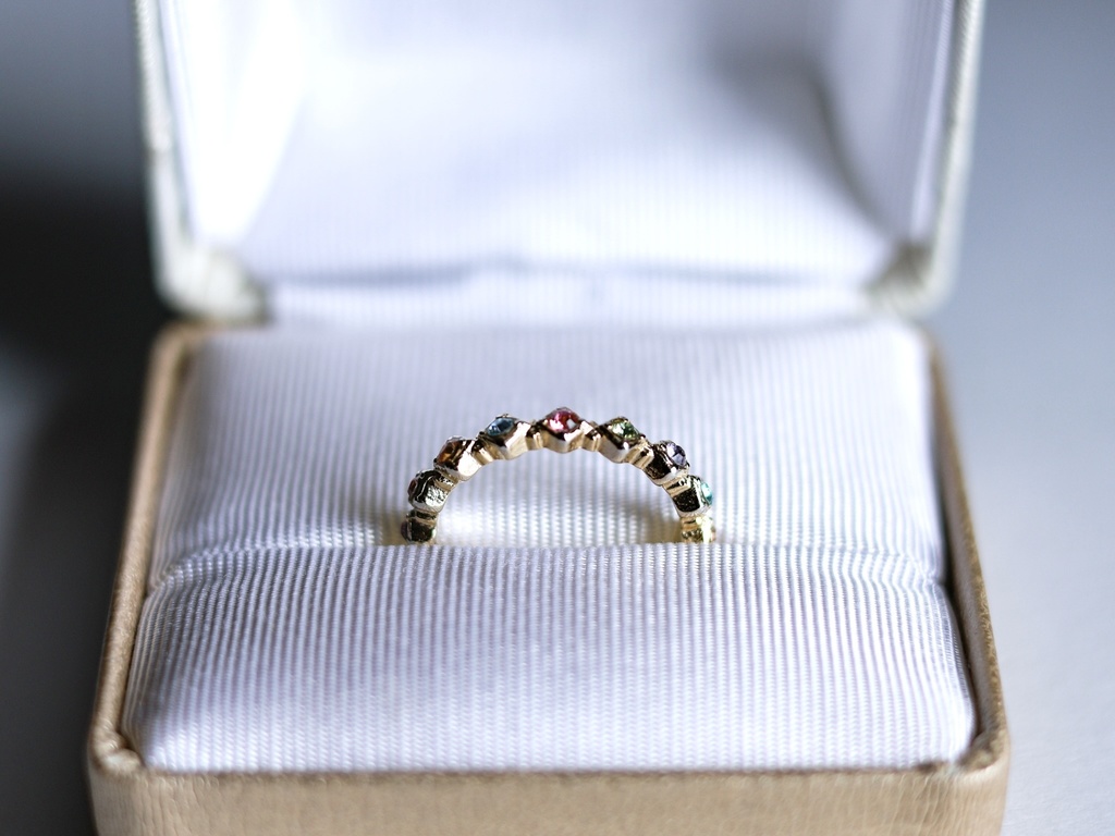 彩雲のお守りリング