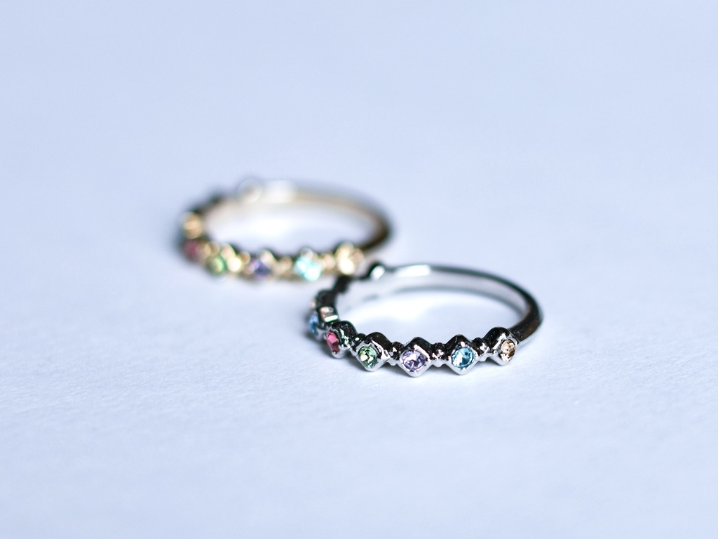 彩雲のお守りリング