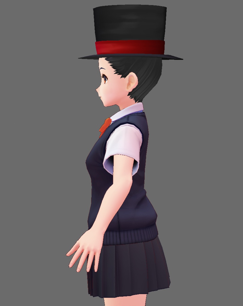 【VRoid】シルクハットヘア