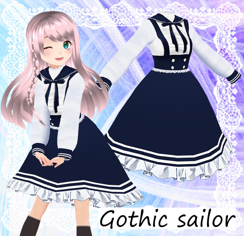 【VRoid】ゴシックセーラー