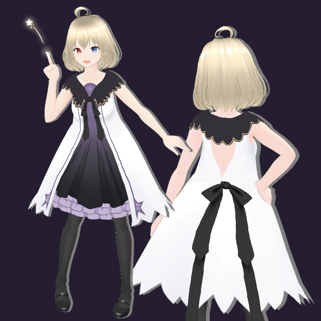 【VRoid】見習い魔法使いのワンピース