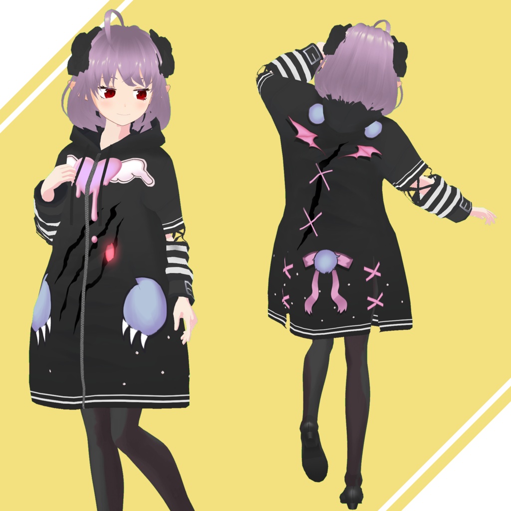 【VRoid】こあクマパーカー